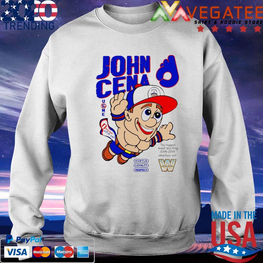 Funny John Cena Super Mario Hustle Loyalty Respect Shirt, hoodie ...