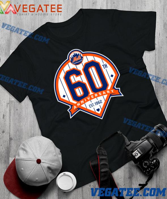 New York Mets 60th Anniversary Logo Retro Shirt Men Shirt