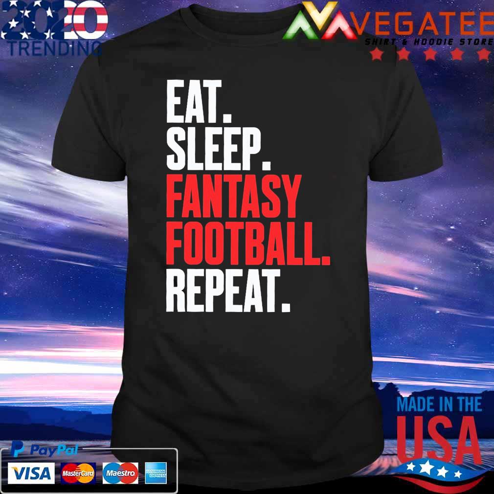 Eat sleep fantasy football repeat 2022 shirt