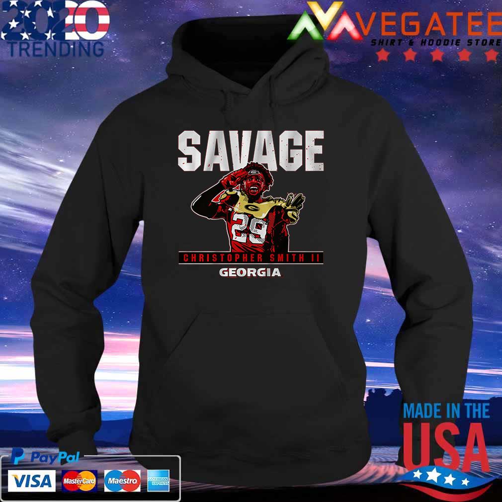 Georgia Bulldogs Football Christopher Smith II Savage Shirt Hoodie