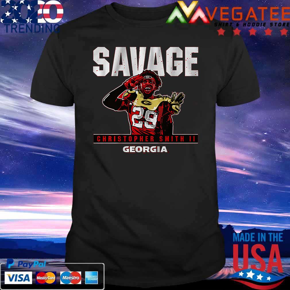 Georgia Bulldogs Football Christopher Smith II Savage Shirt