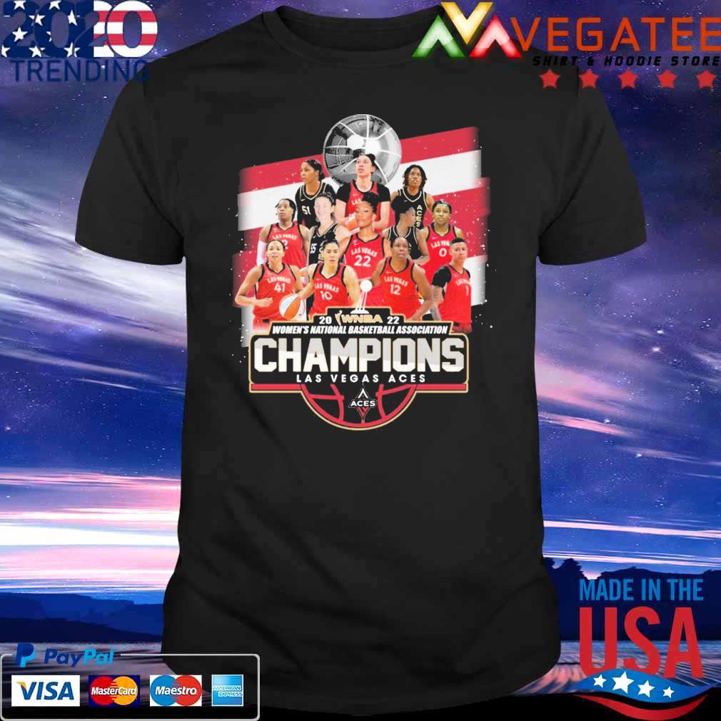 Las Vegas Aces team WNBA 2022 Women's National Basketball Association Champions shirt