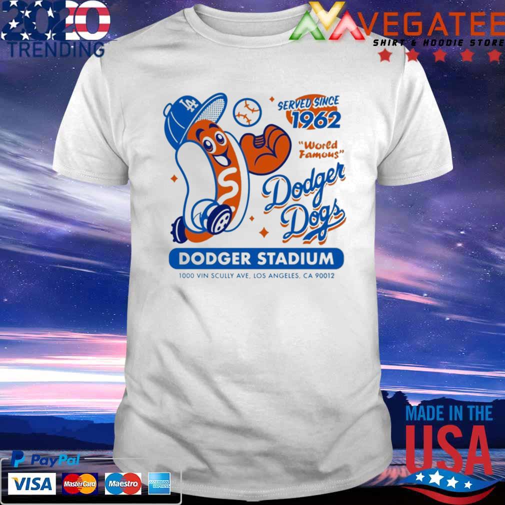 Served Since 1962 World Famous Dodger Dogs Dodger Stadium shirt