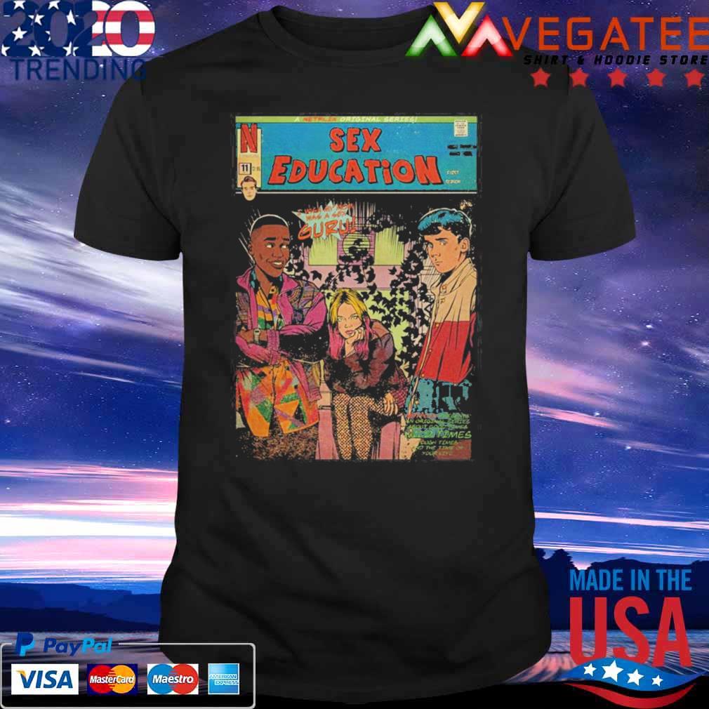 Awesome sex Education Comic Strip Graphic Design Shirt