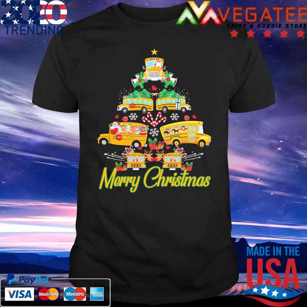 Christmas Tree School Bus Style shirt