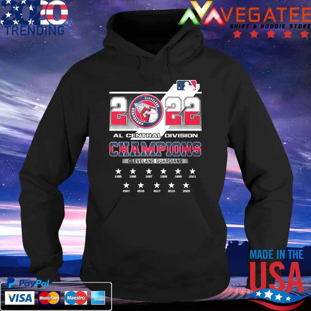 Cleveland Guardians MLB 2022 Al Central Division Champions 1995-2022 s Hoodie