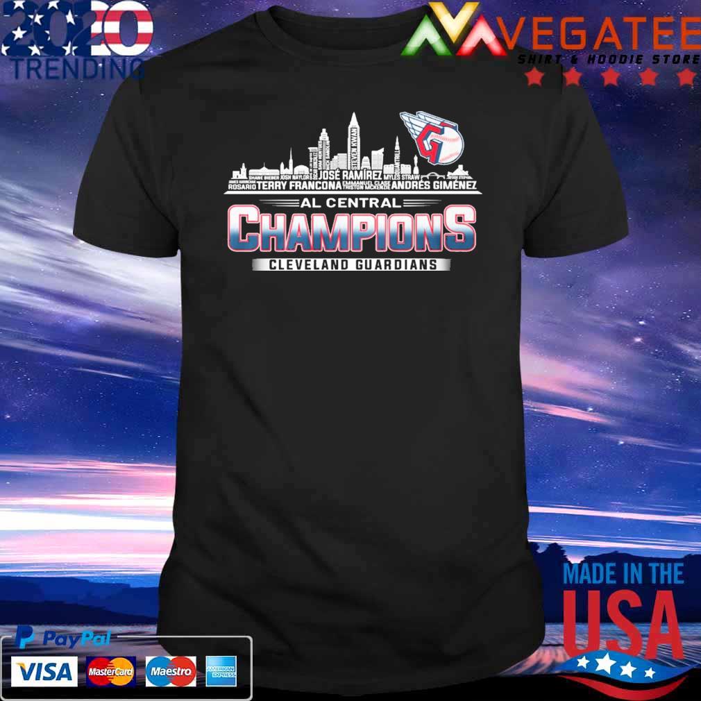 Cleveland Guardians Team Skyline Al Central Champions shirt