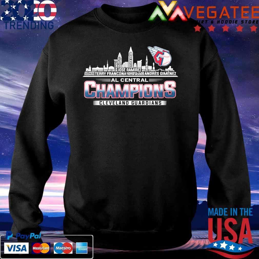 Cleveland Guardians Team Skyline Al Central Champions s Sweatshirt