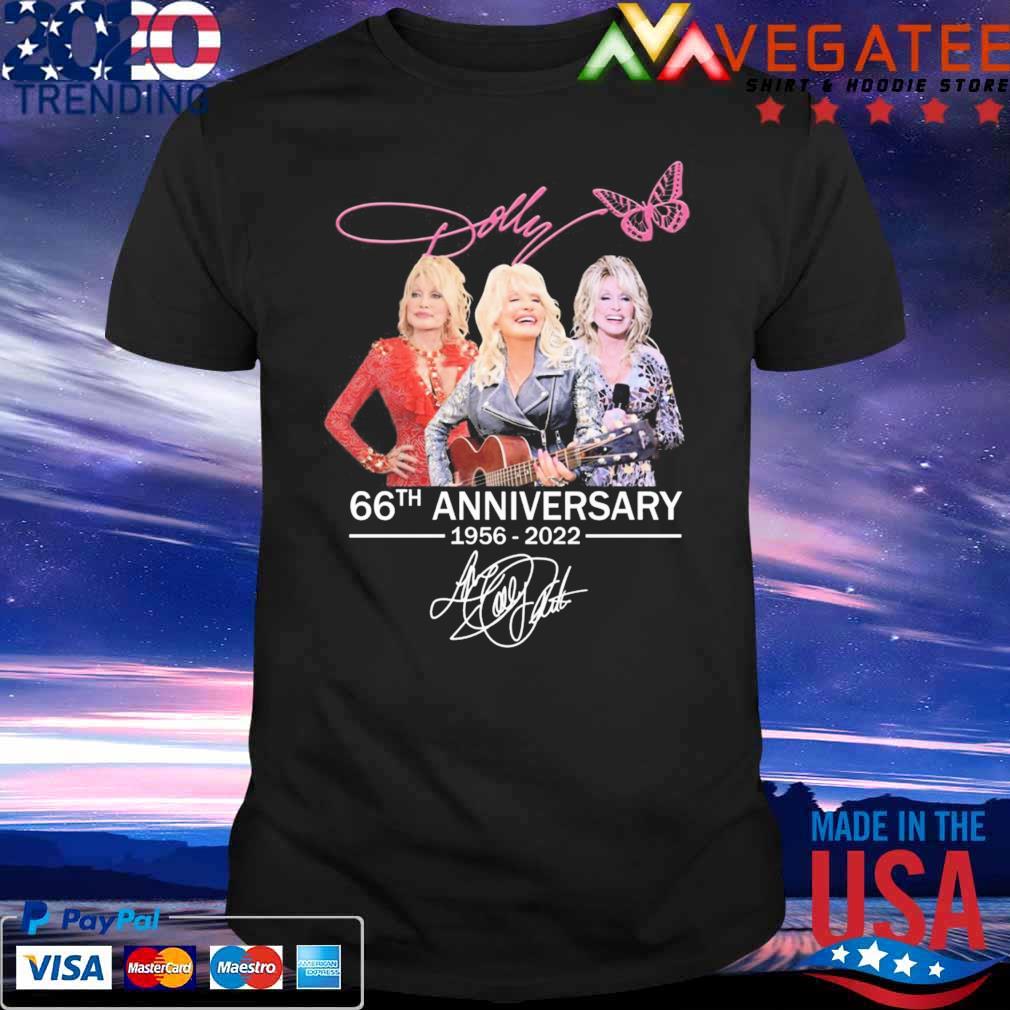 Dolly Parton 66th anniversary 1956-2022 signature shirt