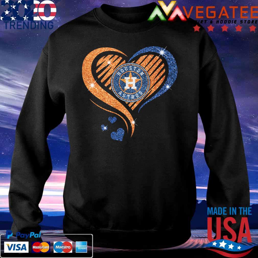 Houston Astros football Heart Diamond shirt, hoodie, sweater, long sleeve  and tank top