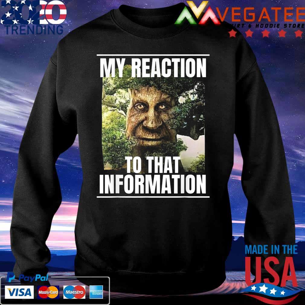 My reaction to that information wise mystical Oak tree meme shirt, hoodie,  sweater, long sleeve and tank top