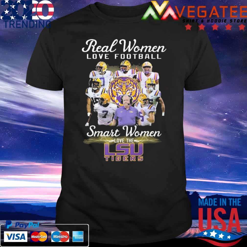 Official Real Women love football smart Women love the LSU Tigers shirt