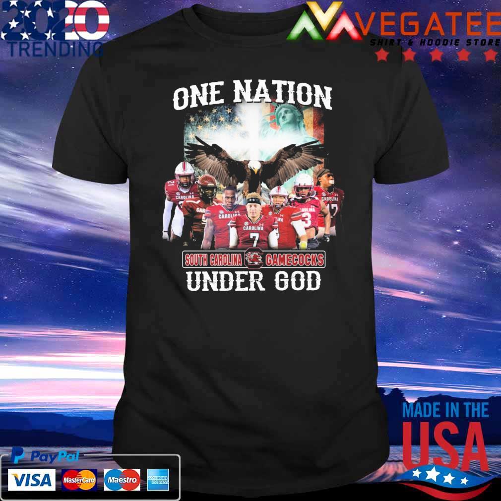 South Carolina Gamecocks one nation under god American flag shirt