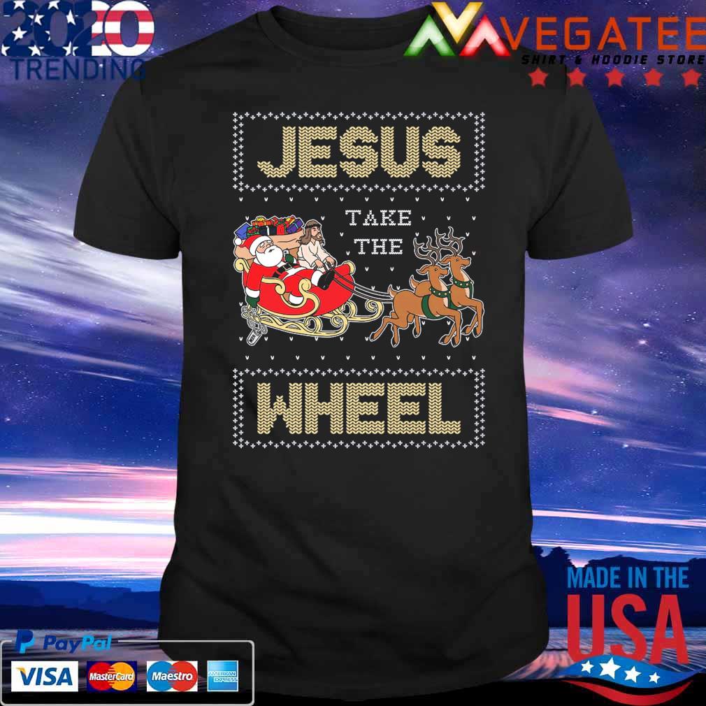 Jesus take the Wheel Ugly Christmas shirt