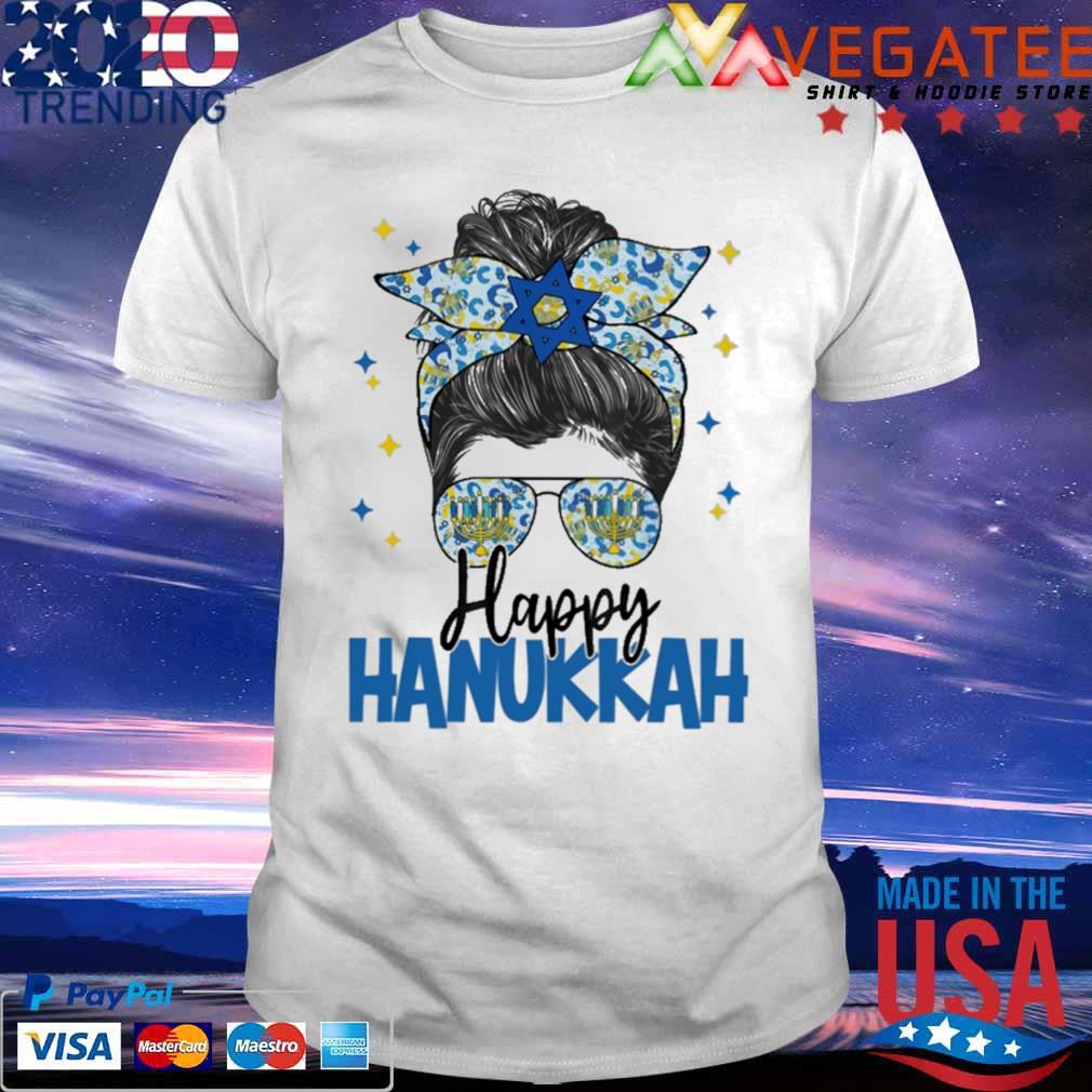 Messy Bun Happy Hanukkah 2022 shirt