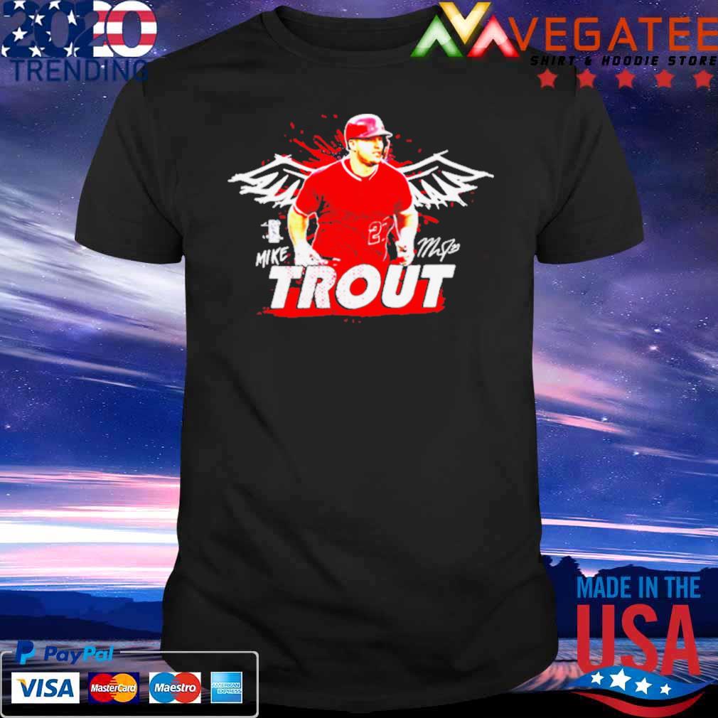 Red Design Mike Trout And Wings Art shirt