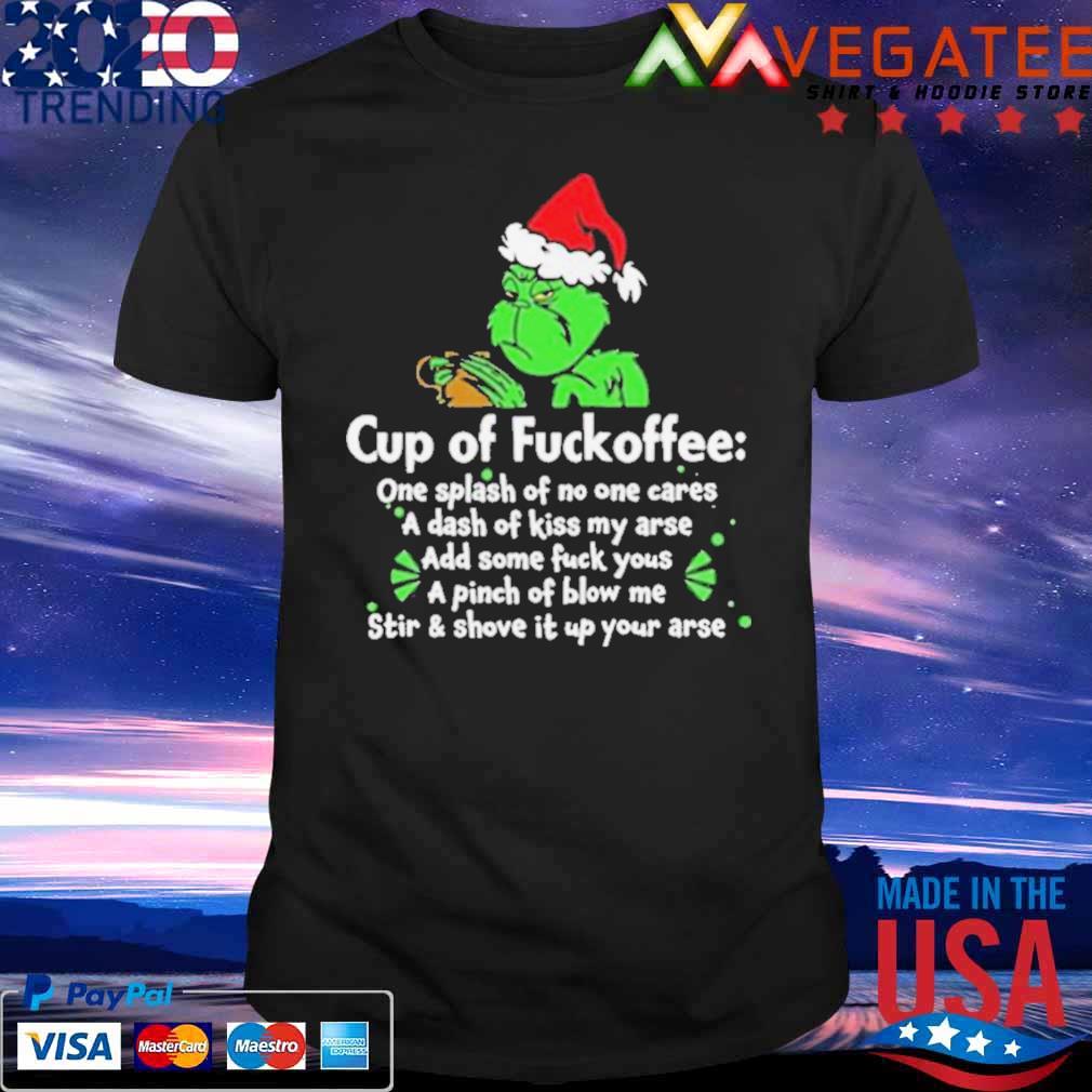 Santa Grinch Cup Of Fuckoffee Christmas 2022 Sweater