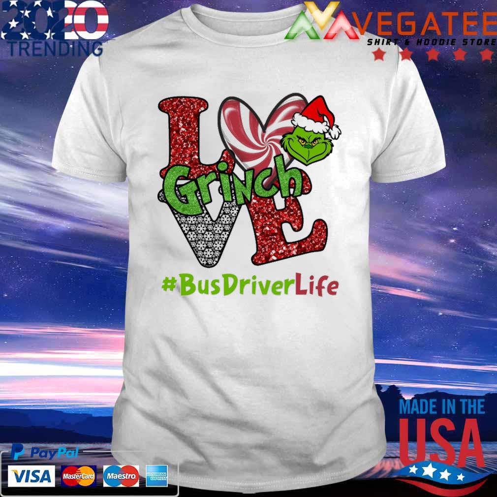 Santa Grinch Love Bus Driver Life Merry Christmas 2022 shirt