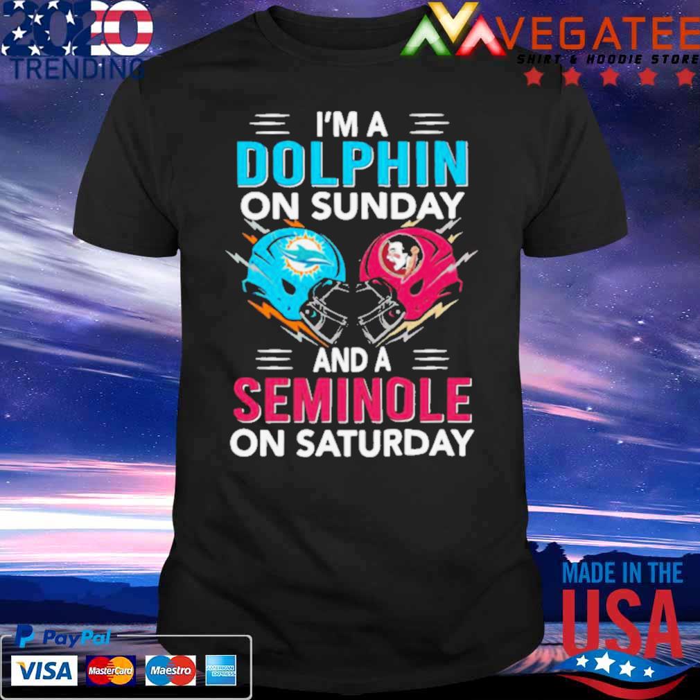 Miami Dolphins On Sunday And Florida State Seminoles On Saturday 2022 Shirt