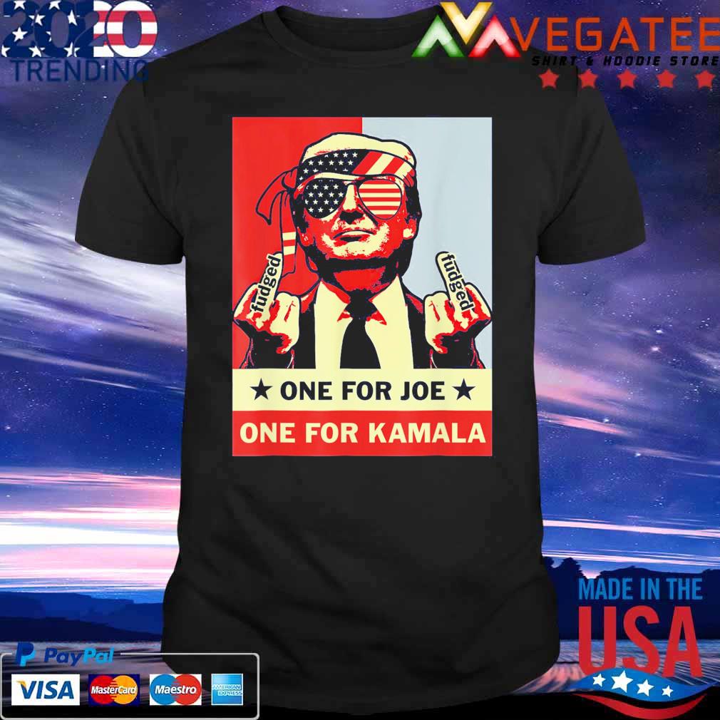 One for Joe One for Kamala Trump 2024 American Flag T-Shirt