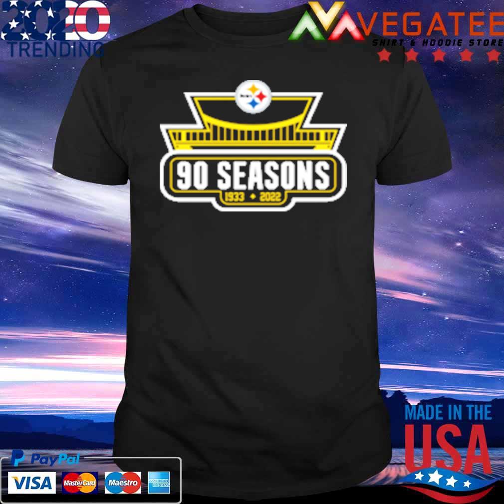 Pittsburgh Steelers 90th Season Logo 1933-2022 T-Shirt