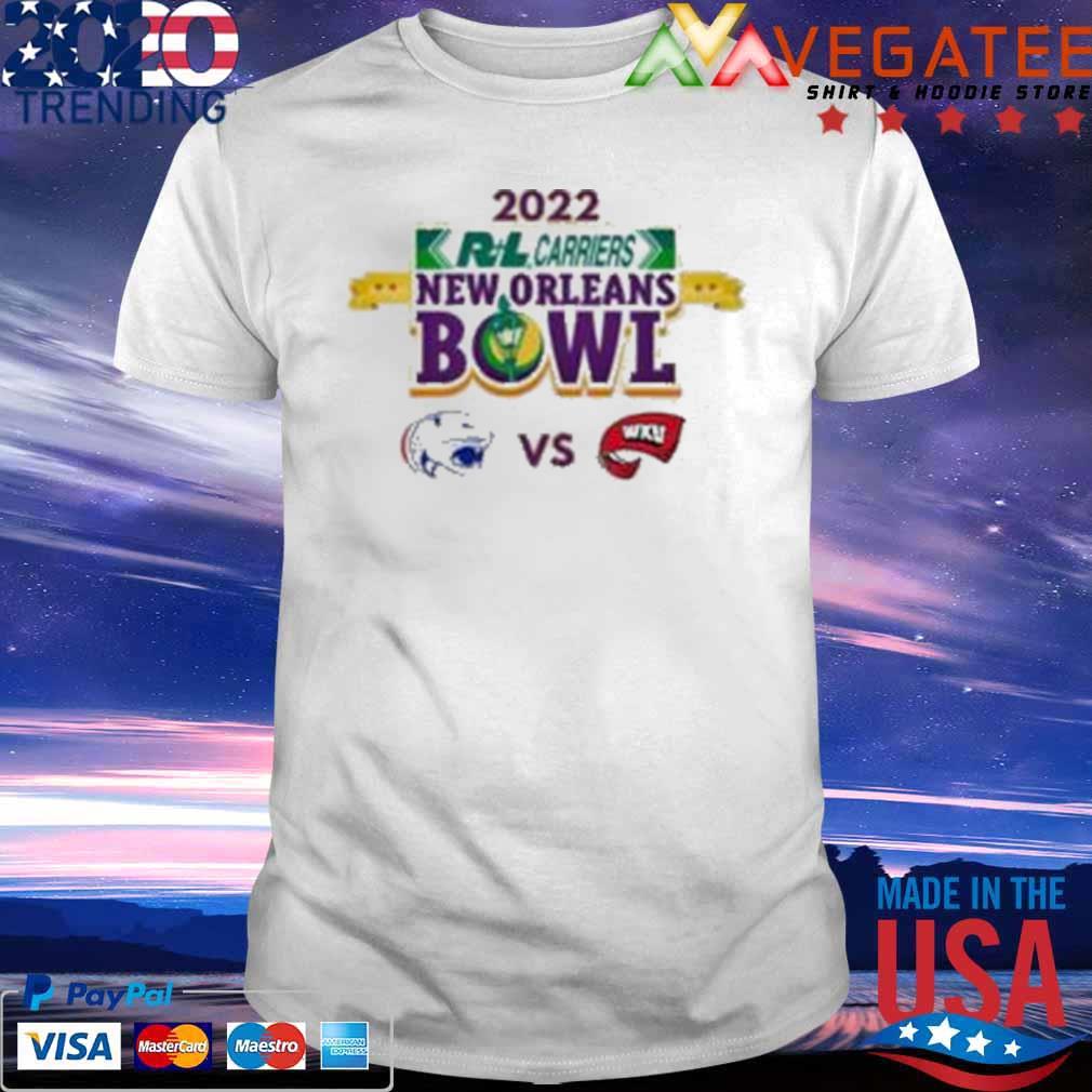 South Alabama Vs Western Kentucky 2022 R+l Carriers ​new Orleans Bowl Matchup T-shirt