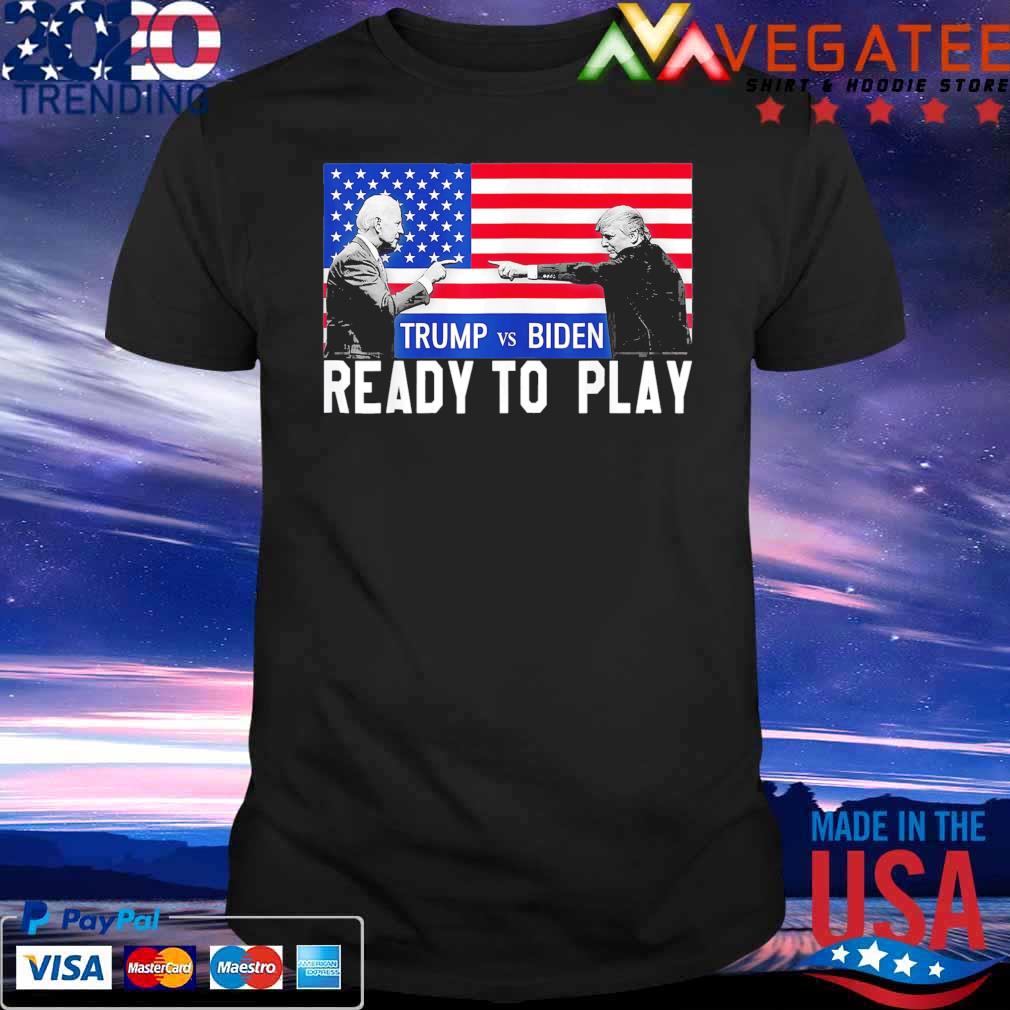 Trump And Biden Ready To Play 2024 Flag 45 47 Election Save America Again T-shirt