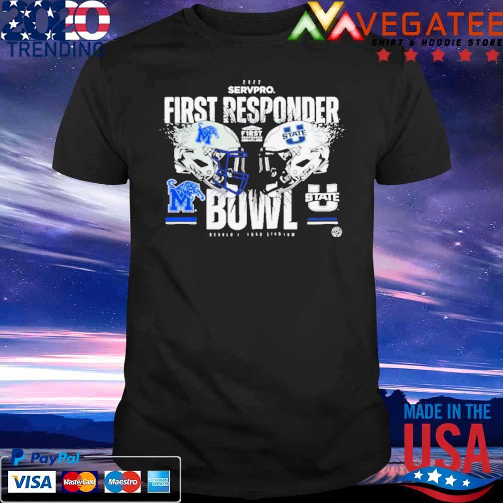 Utah State Aggies Vs Utah State Aggies 2022 Servpro First Responder Bowl Shirt
