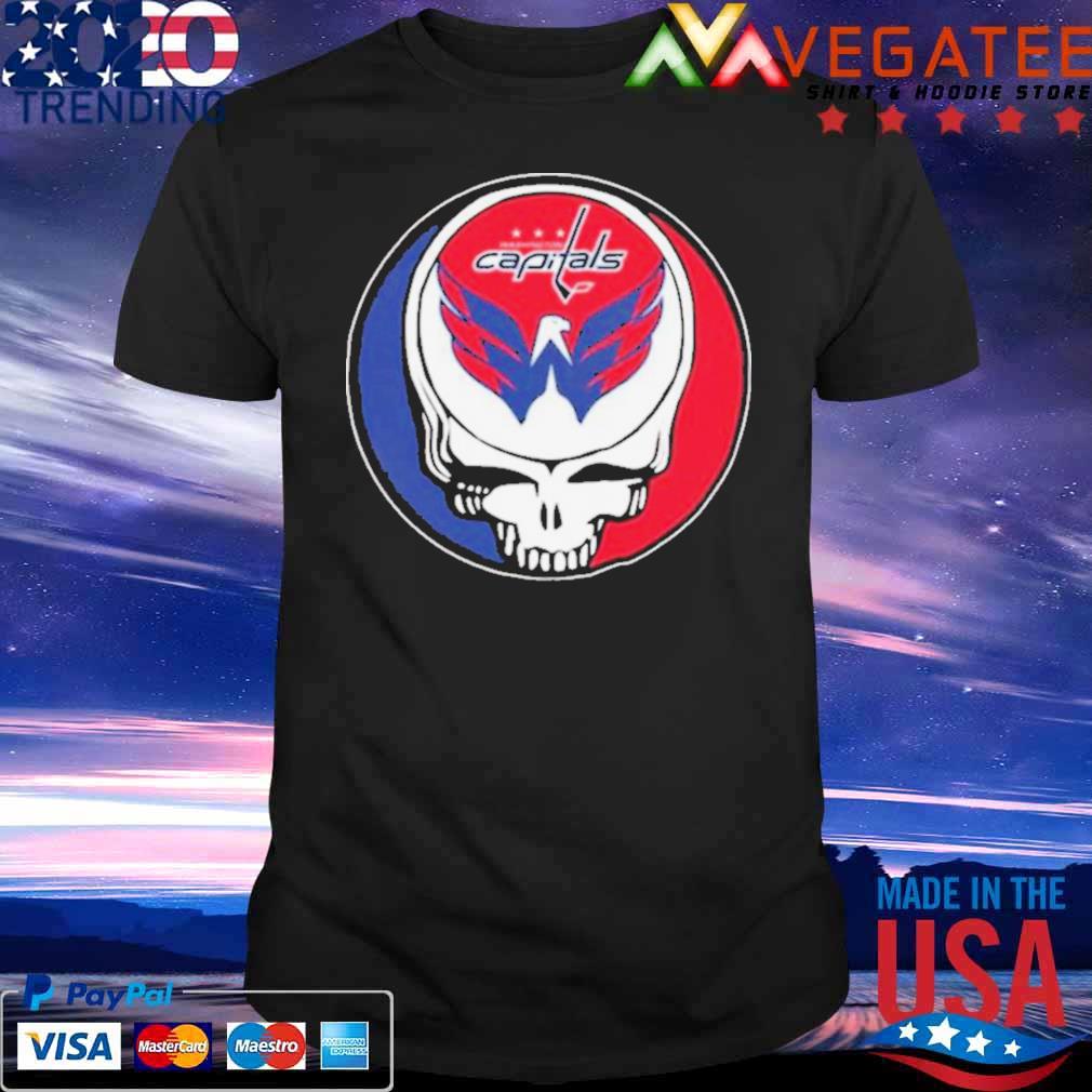 Washington Capitals Grateful Dead Steal Your Face Hockey NHL Shirt