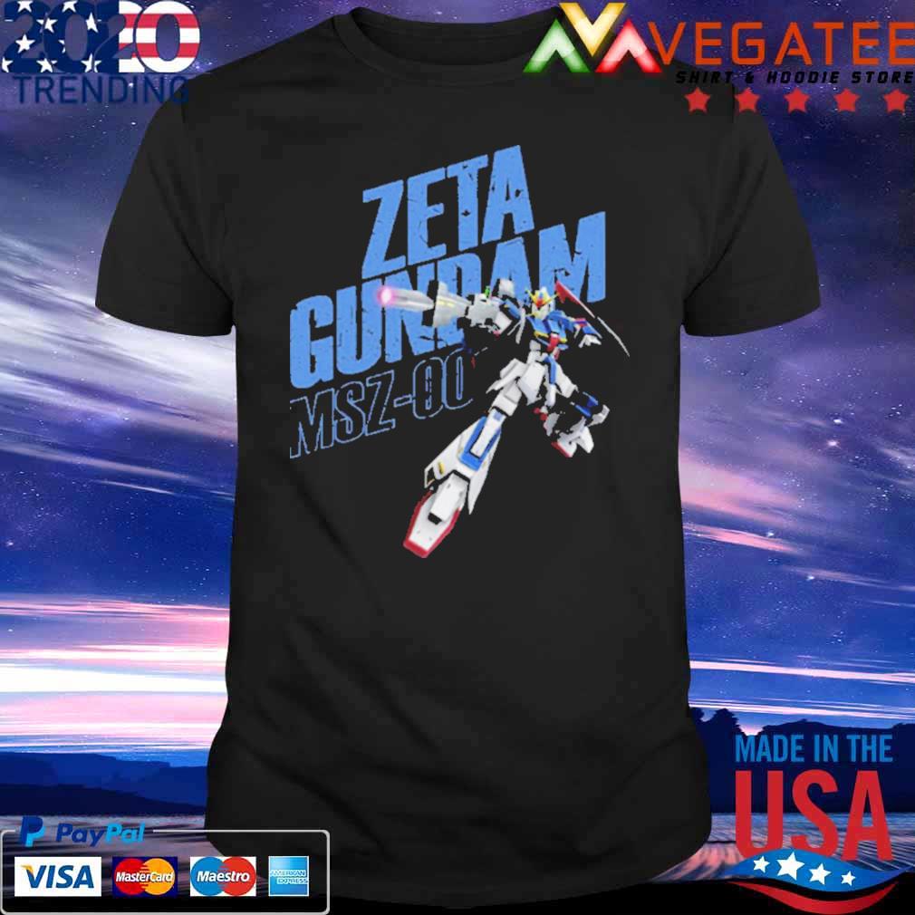 Zeta Gundam Typo Art Mobile Suit Gundam shirt