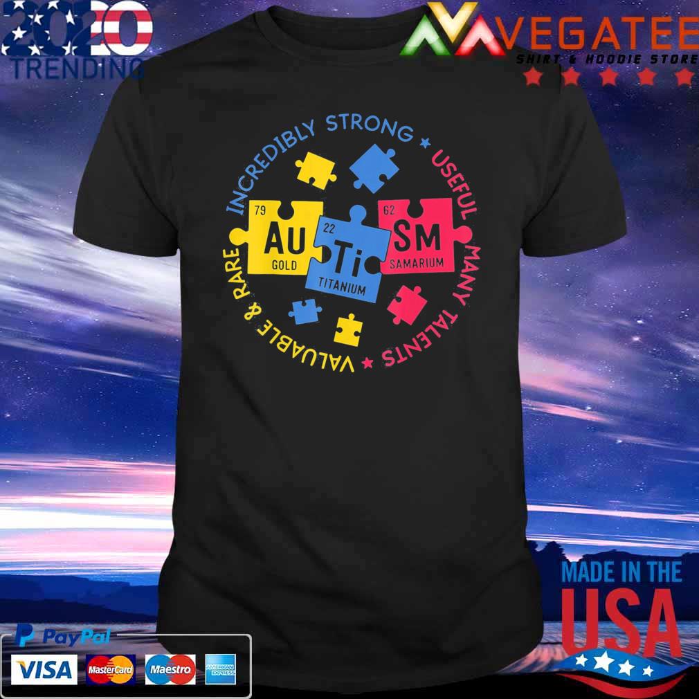 Autism Periodic Table Science Teacher Autism Awareness T-Shirt
