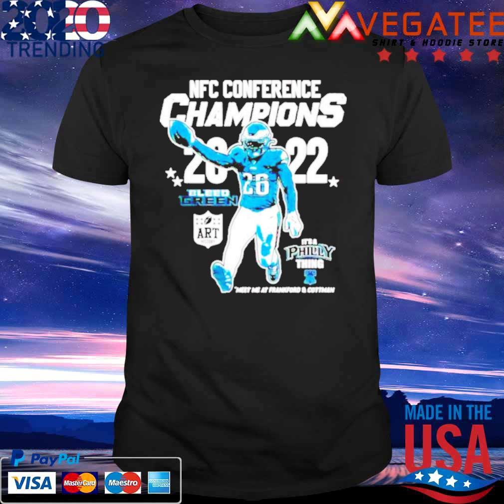 Official nFC conference champs 2022 bleed green it’s philly thing shirt