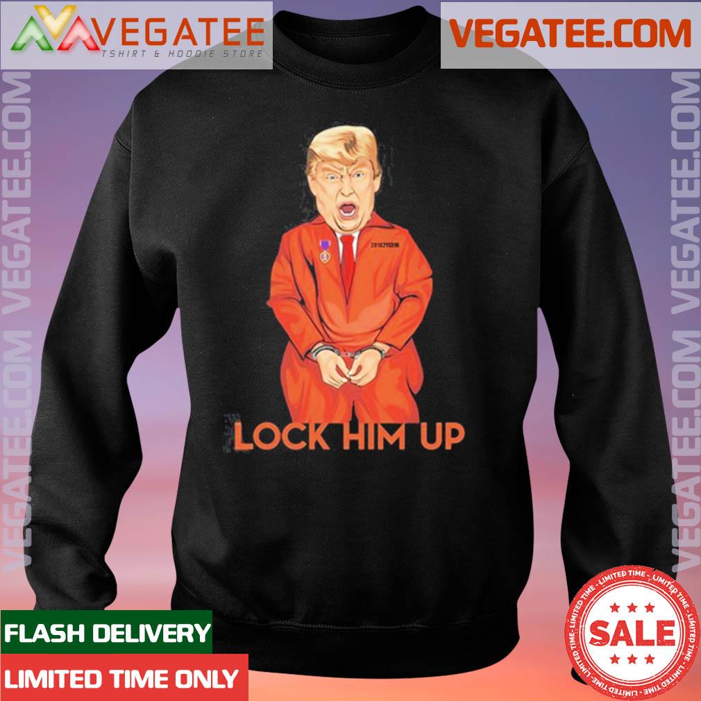 Markeret udmelding en milliard Official Donald Trump Lock Him Up Orange Jumpsuit shirt, hoodie, sweater,  long sleeve and tank top