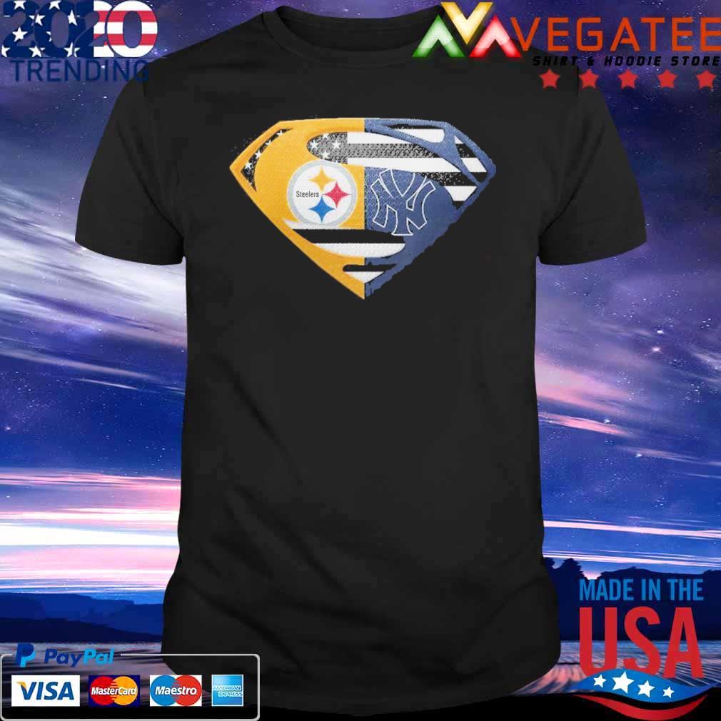 Pittsburgh Steelers New York Yankees Superman Shirt, hoodie