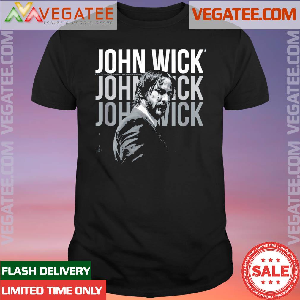 Official John Wick Repeating Logo T-Shirt, hoodie, sweater, long sleeve ...