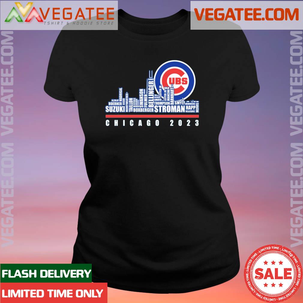 Chicago Cubs city skyline players names 2023 shirt, hoodie, sweater, long  sleeve and tank top