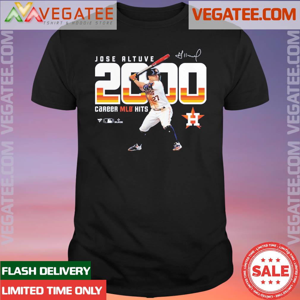 Official official Jose Altuve Houston Astros 2,000 Career Hits Signature T- Shirt, hoodie, sweater, long sleeve and tank top