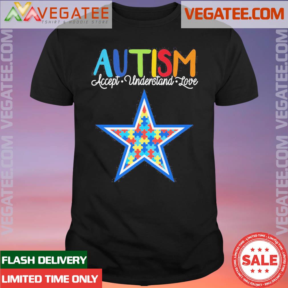 Official dallas Cowboys NFL Autism Awareness Accept Understand
