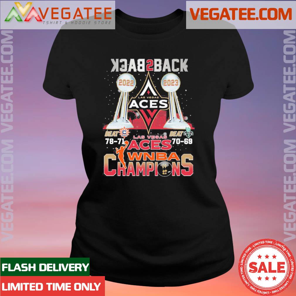 Back 2 Back Wnba 2022 2023 Las Vegas Aces Champions T-shirt - Shibtee  Clothing
