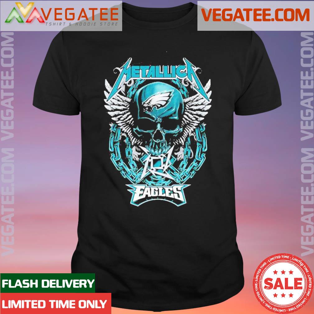 Official metallica Skull Philadelphia Eagles Shirt