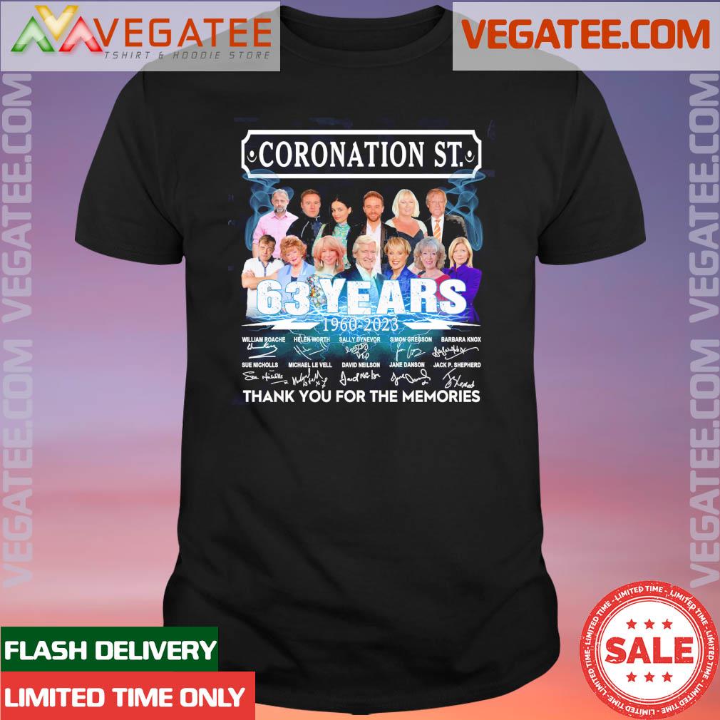 Official original Coronation St 63 years 1960 2023 thank you for the memories shirt