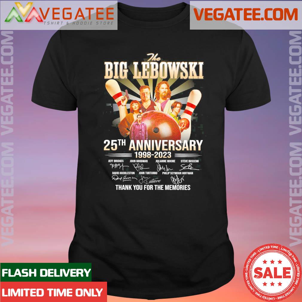Official original The Big Lebowski 25th anniversary 1998 2023 thank you for the memories shirt
