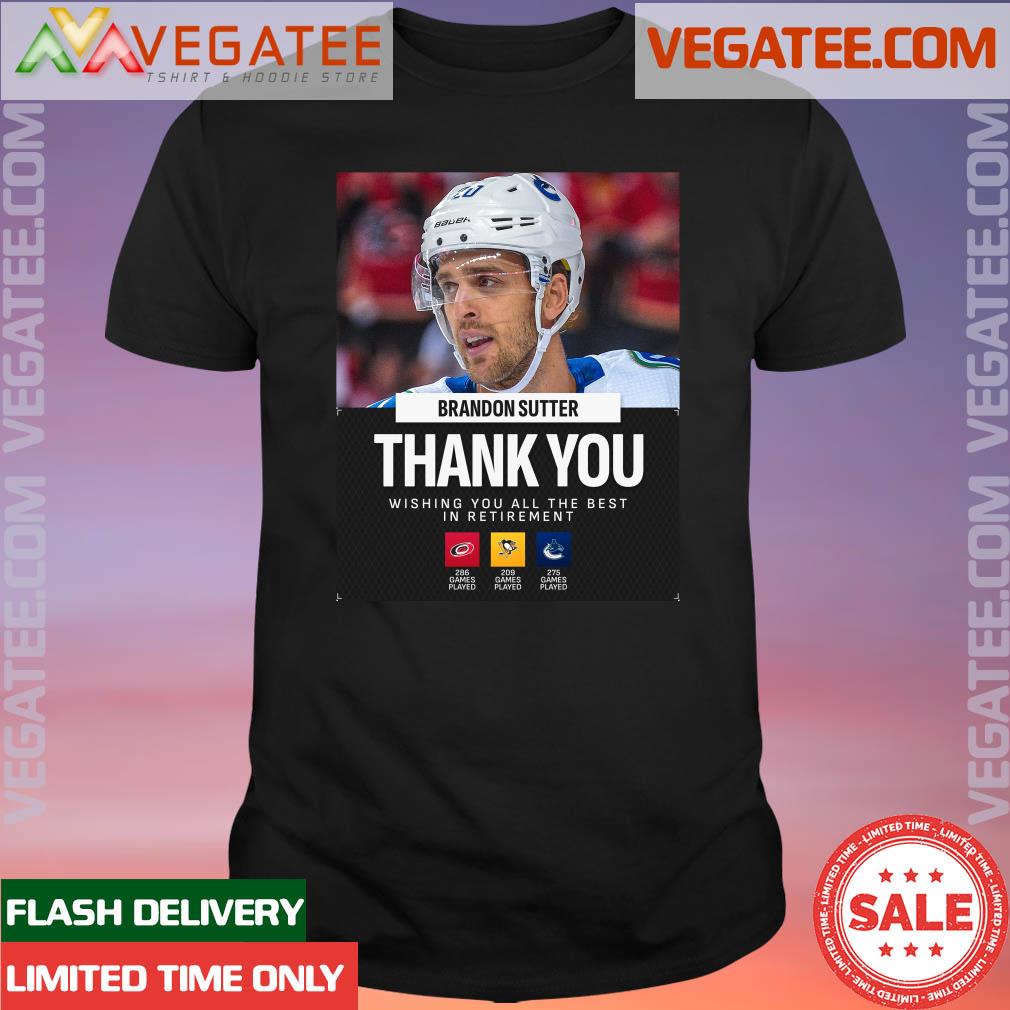 Official thank You Brandon Sutter Wishing You All The Best In Retirement Shirt